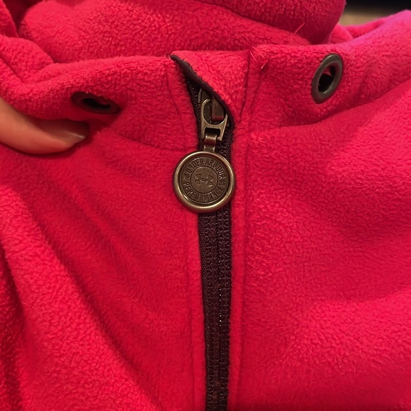 Under Armour hot pink, quarter zip jacket - Picture 3 of 6